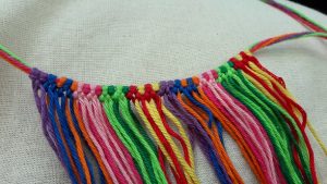 First row knotted, second colorpart