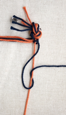 (Double) right knot - step 5